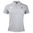 The Northeastern University Men's Rugby Waimak Polo by EMB Canterbury is a light grey short-sleeve polo with buttons, featuring the Canterbury logo on the right chest and a Northeastern Athletic Union emblem on the left chest.