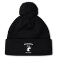 Stay warm and stylish with the Northeastern University Men's Rugby Pom Pom Beanie by EMB Canterbury, featuring a fleece lining, "Northeastern Men's Rugby" text, husky logo on the front cuff, and a classic pom-pom.