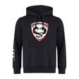 The Loudoun Club Hoodie by Canterbury is made from sweatshirt fleece and showcases a Loudoun County Rugby logo along with WRS Canterbury branding, accompanied by an eye-catching white graphic on the right sleeve.