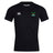 The Twin Island Rugby Club Dry Tee by EMB Canterbury is a black, short-sleeve t-shirt with a white "Canterbury" logo on the right chest, a palm tree island graphic on the left, and features Vapodri Technology for comfort.