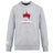 The Chattanooga Queens Rugby Club Crew Sweatshirt by WRS Canterbury is an ultra soft light gray sweatshirt with a red and black crown rugby ball logo and "NOOGA QUEENS WOMEN'S RUGBY" on the front, plus an embroidered CCC logo.