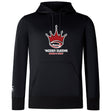 The Chattanooga Queens Rugby Club Lightweight Hoodie by WRS Canterbury features a red crown logo above “NOOGA QUEENS WOMEN'S RUGBY” on the front, with a small sleeve logo and classic kangaroo pocket for comfort.