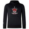 The Chattanooga Queens Rugby Club Lightweight Hoodie by WRS Canterbury features a red crown logo above “NOOGA QUEENS WOMEN'S RUGBY” on the front, with a small sleeve logo and classic kangaroo pocket for comfort.