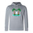 The Twin Island Rugby Club Lightweight Hoodie by WRS Canterbury features a gray design with two palm trees, a rugby player silhouette, "TWIN ISLAND RUGBY" text on the front, and a classic kangaroo pocket for comfort.