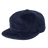 The Weld Corduroy Field Trip Hat in navy blue features a flat brim and is shown at a slight angle against a plain background.