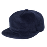 The Weld Corduroy Field Trip Hat in navy blue features a flat brim and is shown at a slight angle against a plain background.
