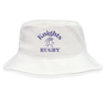 Ardrey Kell Rugby Crusher Bucket Cap in cotton twill featuring blue text "Knights Rugby" and a knight helmet logo on the front, offering stylish sun protection, from EMB Alpha Broder.