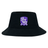 The Winona State University Crusher Bucket Cap crafted from durable cotton twill, featuring the emblem of a rugby team with a fierce bulldog and text reading "INONDA STATE RUGBY." This stylish EMB Alpha Broder bucket cap offers excellent sun protection.
