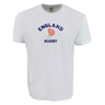 Support your team with the Nations of Rugby England Rugby Heavy Comfort Tee by WRS Alpha Broder, featuring "ENGLAND RUGBY" and a striking red rose graphic—perfect for fans of all nations.