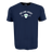 The WRS Alpha Broder Ireland Rugby Est 1875 Heavy Comfort Tee is navy blue with “Ireland Rugby Est. 1875” and a white shield featuring a green shamrock printed on the front.
