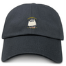 The Cal Maritime Rugby Adult Low-Profile Cotton Twill Dad Cap by EMB S&S Activewear is a classic black hat with embroidered team branding: a white sailing ship, yellow text, and the years 1937 and 1986 on the front.