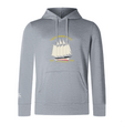 The Cal Maritime Rugby Club Lightweight Hoodie by WRS Canterbury features a sailboat illustration with yellow text, kangaroo pocket, and drawstrings—ideal for club outings.