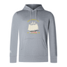 The Cal Maritime Rugby Club Lightweight Hoodie by WRS Canterbury features a sailboat illustration with yellow text, kangaroo pocket, and drawstrings—ideal for club outings.