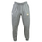 The Cal Maritime Rugby Leisure Sweatpant by EMB Canterbury features a light grey design, elastic waistband, drawstring, and two embroidered thigh logos—crafted for both comfort and style.