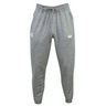 The Cal Maritime Rugby Leisure Sweatpant by EMB Canterbury features a light grey design, elastic waistband, drawstring, and two embroidered thigh logos—crafted for both comfort and style.