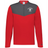 The EMB Augusta Nations of Rugby Canada Sideline Grid 1/4 Zip Pullover is a red and gray long-sleeve featuring a quarter-zip and "Canada Rugby" with a maple leaf logo on the left chest.