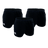 The Canterbury Classics Rugged Drill Short 3-Pack Bundle, by Bundle Canterbury, is shown on a white background. These shorts, made from 100% cotton and featuring a white logo on the left thigh, offer comfort and durability for any workout.