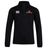 A black hooded sweatshirt with the EMB Canterbury logo on the front