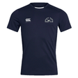 A Mystic River Rugby Canterbury Club Dry Tee with a quick drying embroidered EMB Canterbury logo.