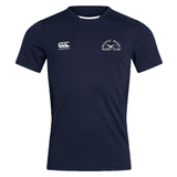 A Mystic River Rugby Canterbury Club Dry Tee with a quick drying embroidered EMB Canterbury logo.