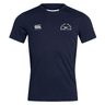 A Mystic River Rugby Canterbury Club Dry Tee with a quick drying embroidered EMB Canterbury logo.