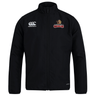 An EMB Canterbury black Raleigh Cobras Rugby Club Track Jacket.