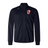 Rye High School Rugby Elite Windstopper Jacket with long sleeves and a logo on the left chest featuring a red and white crest, displayed on a plain white background by EMB Canterbury.
