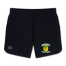 Blackthorn RFC Elite Woven shorts by EMB Canterbury with an embroidered logo of Blackthorn Rugby Club on the left leg, featuring zipped pockets and displayed on a white background.