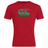 Red Canterbury CCC Goal Post Club Plain T-shirt with a vibrant green Kiwi logo and WRS Canterbury branding on the front.