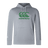 The Canterbury Goal Post CCC Club Lightweight Hoodie from WRS Canterbury is gray, with a green "CCC" logo and a convenient front pocket.