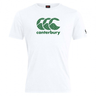 The WRS Canterbury CCC Goal Post Club Plain T-shirt is white and features a green and black CCC Kiwi logo on the front.
