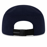 Back view of the Ireland 26 Tempo+ Mesh Cap by Canterbury in navy blue, featuring an adjustable black strap and buckle closure.