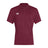 The Canterbury Club Dry Polo is maroon, short-sleeved with a collared design and three buttons. It has a white logo on the right chest and incorporates Vapodri Technology for improved breathability.