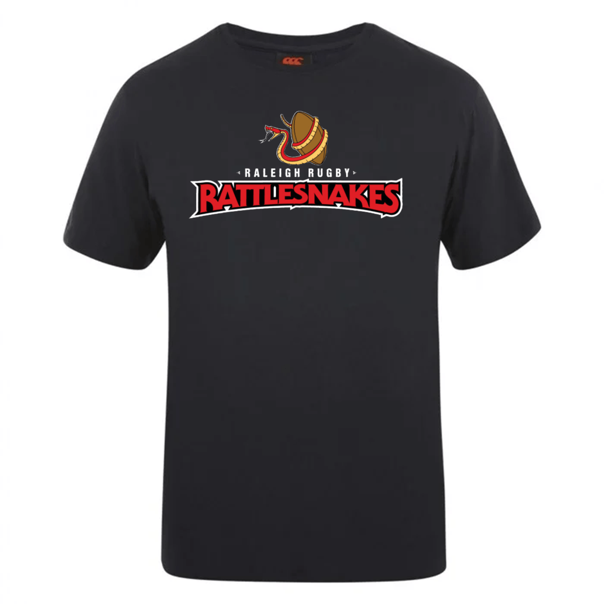 A Raleigh Rattlesnakes Rugby Club Plain Tee by Canterbury, perfect for members of the WRS Canterbury.