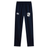 Navy blue athletic sweatpants with an elasticated waistband, featuring an EMB Canterbury logo on the left thigh and a rugby team emblem on the right thigh.