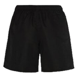 A pair of Women's Canterbury Tactic Shorts by Canterbury, plain black with an elastic waistband, shown against a white background.