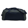 The Canterbury Holdall Duffle Bag by Canterbury, shown in dark blue and gray with a shoulder strap, features a water-repellent finish to protect your rugby essentials. Photographed against a plain white background.