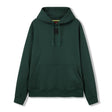 The Ireland 26 Leisure Hoodie by Canterbury features a plain dark green design with a front pocket and drawstrings, offering comfortable leisurewear in classic Canterbury style. Displayed against a white background, it’s the perfect understated Ireland Rugby Hoodie for fans.