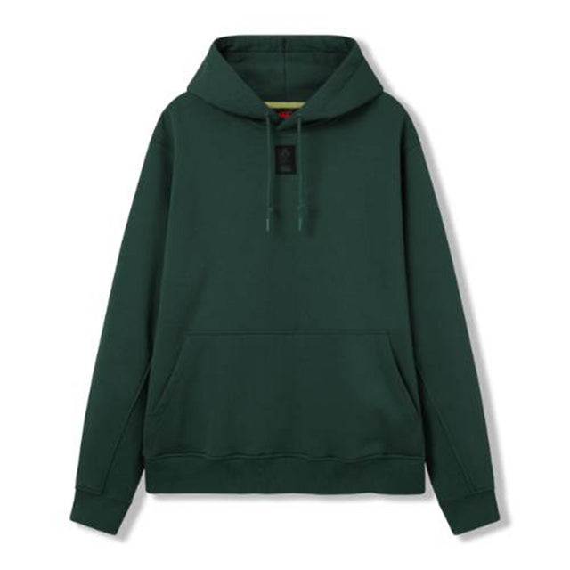 The Ireland 26 Leisure Hoodie by Canterbury features a plain dark green design with a front pocket and drawstrings, offering comfortable leisurewear in classic Canterbury style. Displayed against a white background, it’s the perfect understated Ireland Rugby Hoodie for fans.