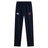 The Charlotte Cardinals Rugby Club Stretch Tapered Pant by EMB Canterbury is a pair of navy blue athletic pants featuring an elastic waistband, designed with stretch fabric for ultimate comfort. These quick-dry pants are adorned with an embroidered white logo on the left and a red emblem on the right.