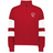 The EMB Augusta Women's Nations of Rugby Chile Jackson Way Pullover features a red design with white sleeve stripes and a "Chile Rugby" bird logo on the chest—ideal apparel for passionate Chile rugby fans.