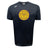 The WRS Canterbury West Chester University Tempo Vapodri T-Shirt features a black athletic design with a circular men’s rugby ram’s head logo, established 1973, in yellow and purple on the chest.