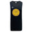 The WRS Canterbury West Chester University Tempo Vapodri Singlet is a black, sleeveless athletic jersey made from recycled polyester, featuring the Men’s Rugby logo in yellow and purple on the front.