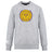 The WRS Canterbury West Chester University Club Crew Sweatshirt is a grey ultra-soft top with the men's rugby logo in yellow and purple on the chest and an embroidered CCC logo on the left sleeve.