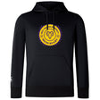 The West Chester University Club Lightweight Hoodie by Canterbury showcases the Men's Rugby logo in yellow and purple on the chest, features a classic kangaroo pocket, and is made by WRS Canterbury.
