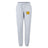 The EMB Canterbury West Chester University Women's Leisure Sweatpant features a drawstring waist, cuffed ankles, and a yellow circular emblem on the left thigh for comfort and style.