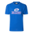 The Blues Super Rugby 25/26 Retro Cotton Tee by Classic Sportswear features "BLUES" and a mountain graphic, ideal for any Blues rugby fan.