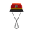The Gallagher Chiefs Super Rugby Supporters Bucket Hat 25/26 by Classic Sportswear is red and black with a "Chiefs" logo on the front and an adjustable chin strap.