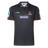 The Crusaders Super Rugby Team Polo 25/26 by Classic Sportswear, made from moisture-wicking fabric, showcases embroidered Bayleys and Crusaders logos on the front and sleeves.