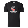 Retro cotton tee by Classic Sportswear, showcasing the iconic Crusaders logo and "CRUSADERS MA PANGO MA WHERO" in bold white and red text, ideal for any Super Rugby fan.
